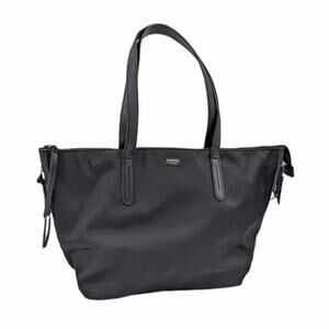 Botkier New York Bond Tote Nylon Zip Top Leather Trim Double Handle Bag